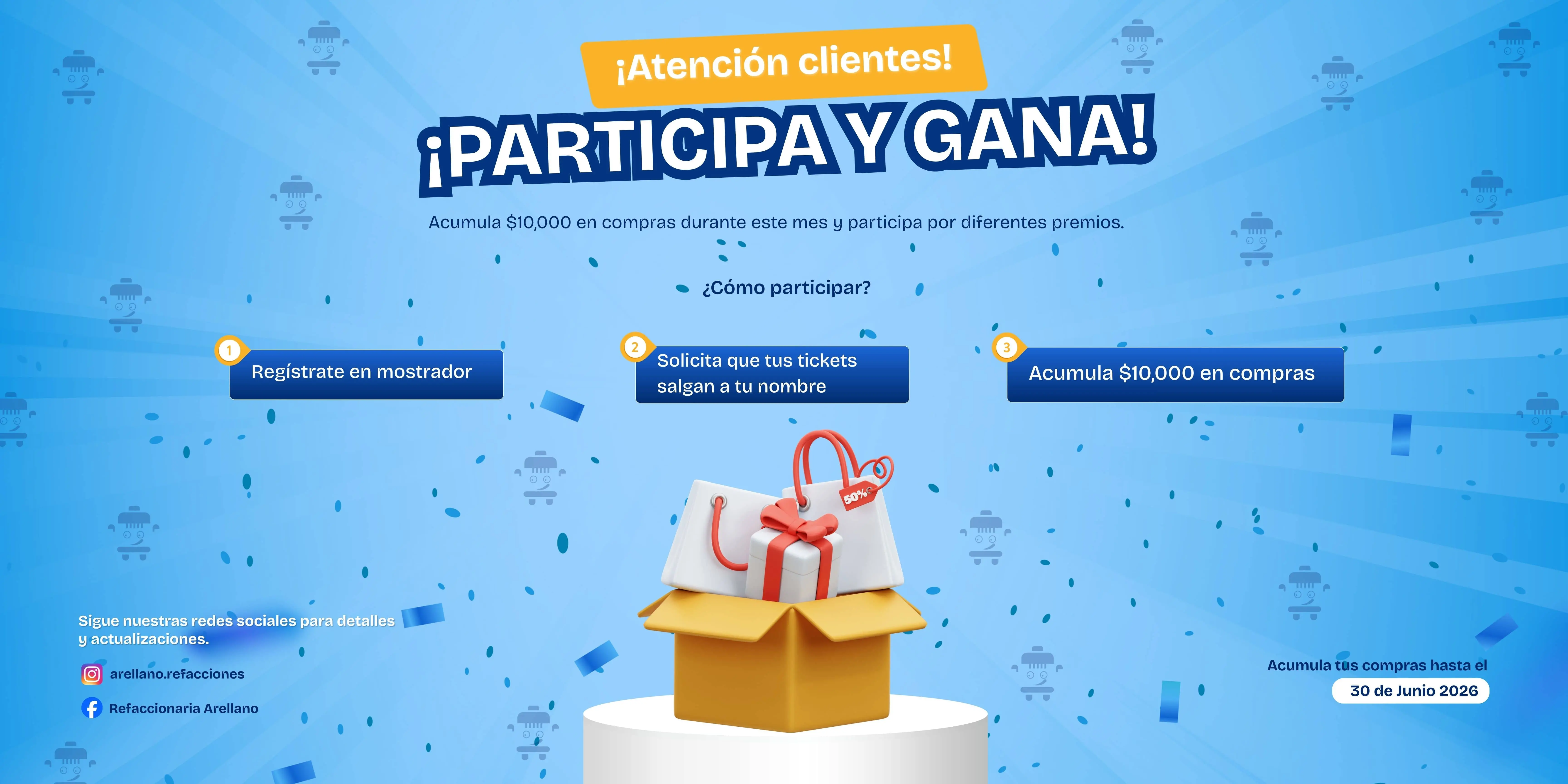 Imagen del banner promocional compras acumuladas en Junio promoción
